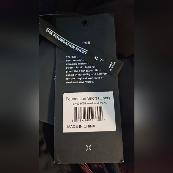 Ten Thousand Foundation Shorts Maroon 7" With Liner Multiple Sizes New With Tags - Picture 12 of 15